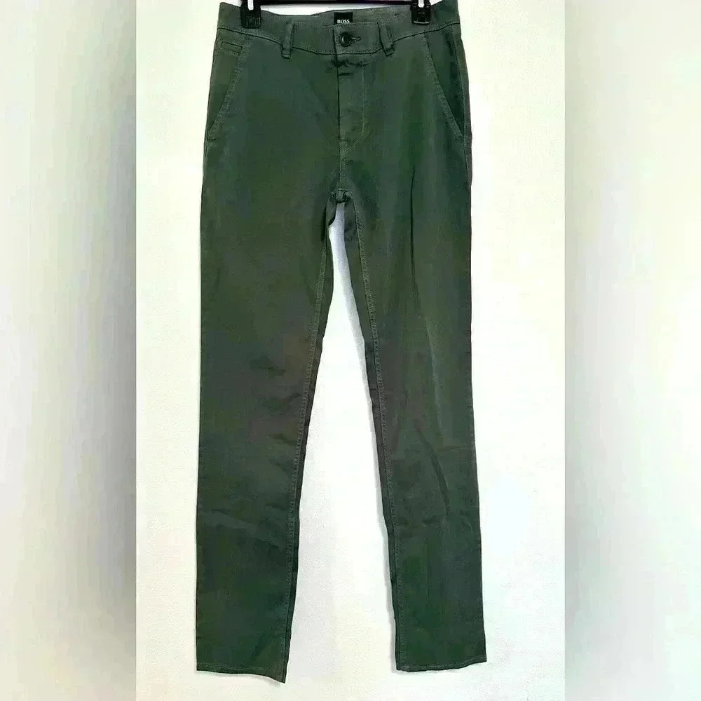 128. Hugo Boss Delaware Slim-Fit Stretch-Denim Jeans Green Size 29-34